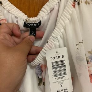 White flower summer dress